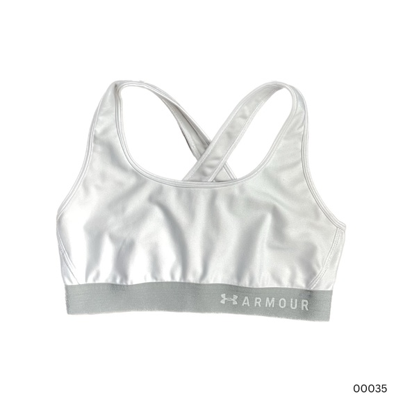 Under Armour Compression Sports Bra (Women's) (L) (White) - Picture 1 of 4